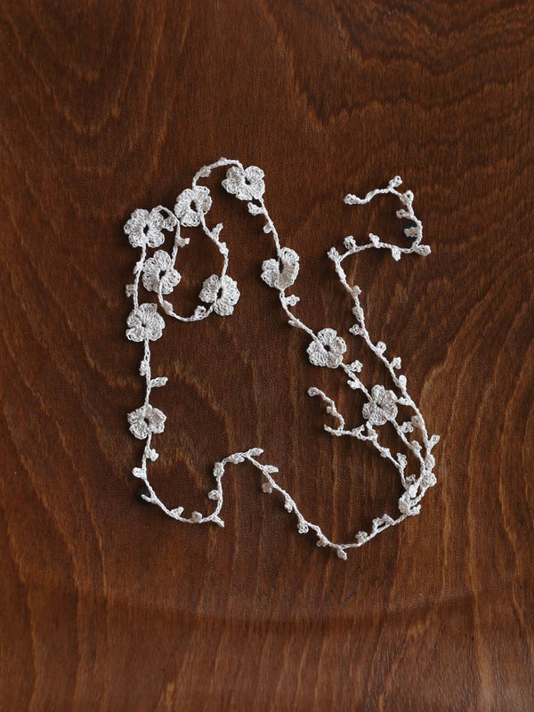 Headband Flowers White